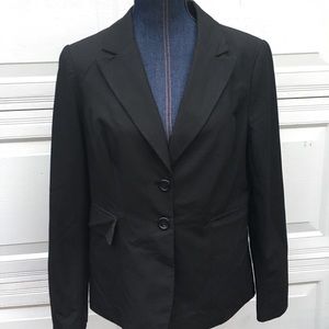 The Limited Classic Lined Black 2 Button Blazer